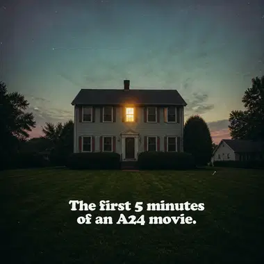 A24 meme ad example: The First Five Minutes