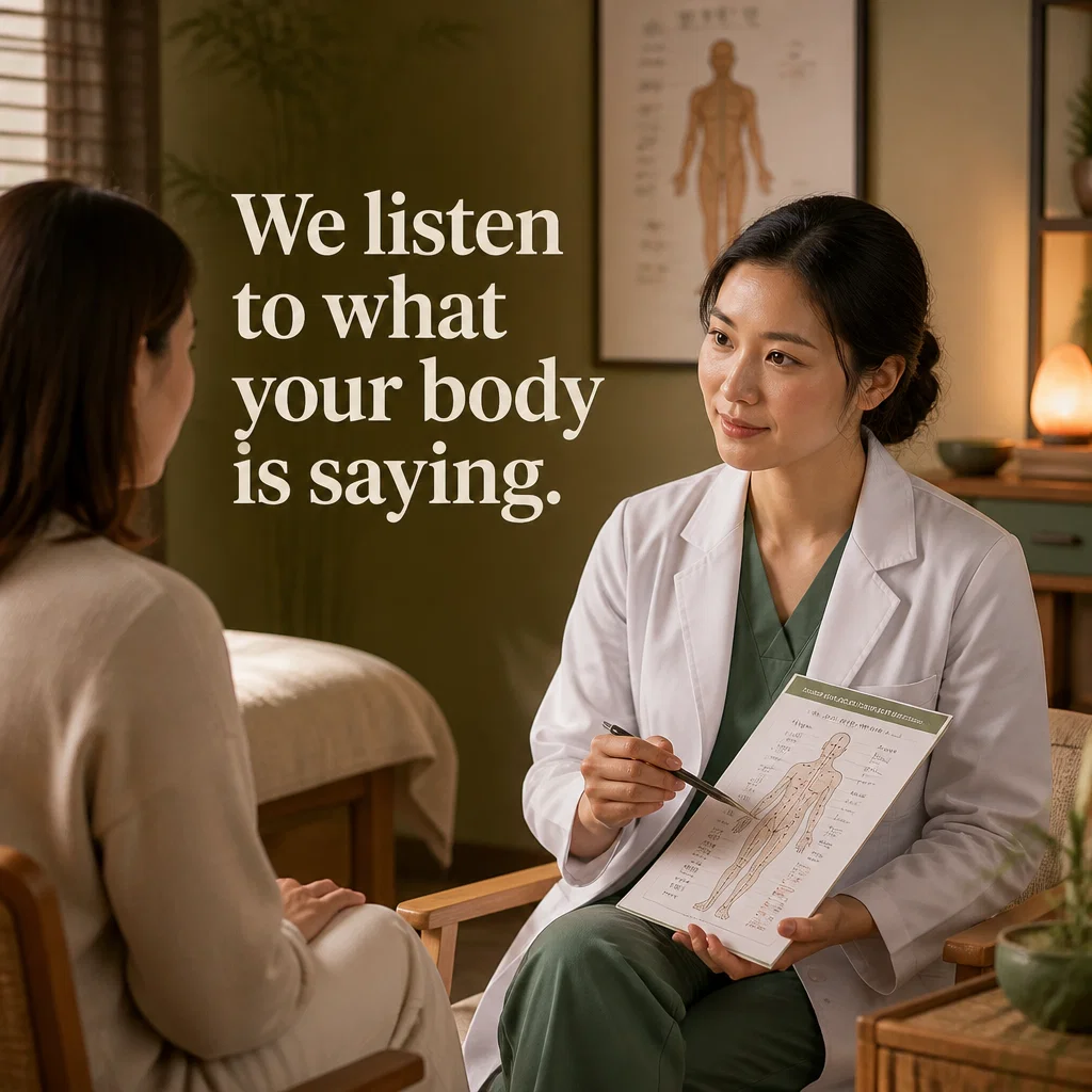 Acupuncture ad concept example: The Consultative Touch