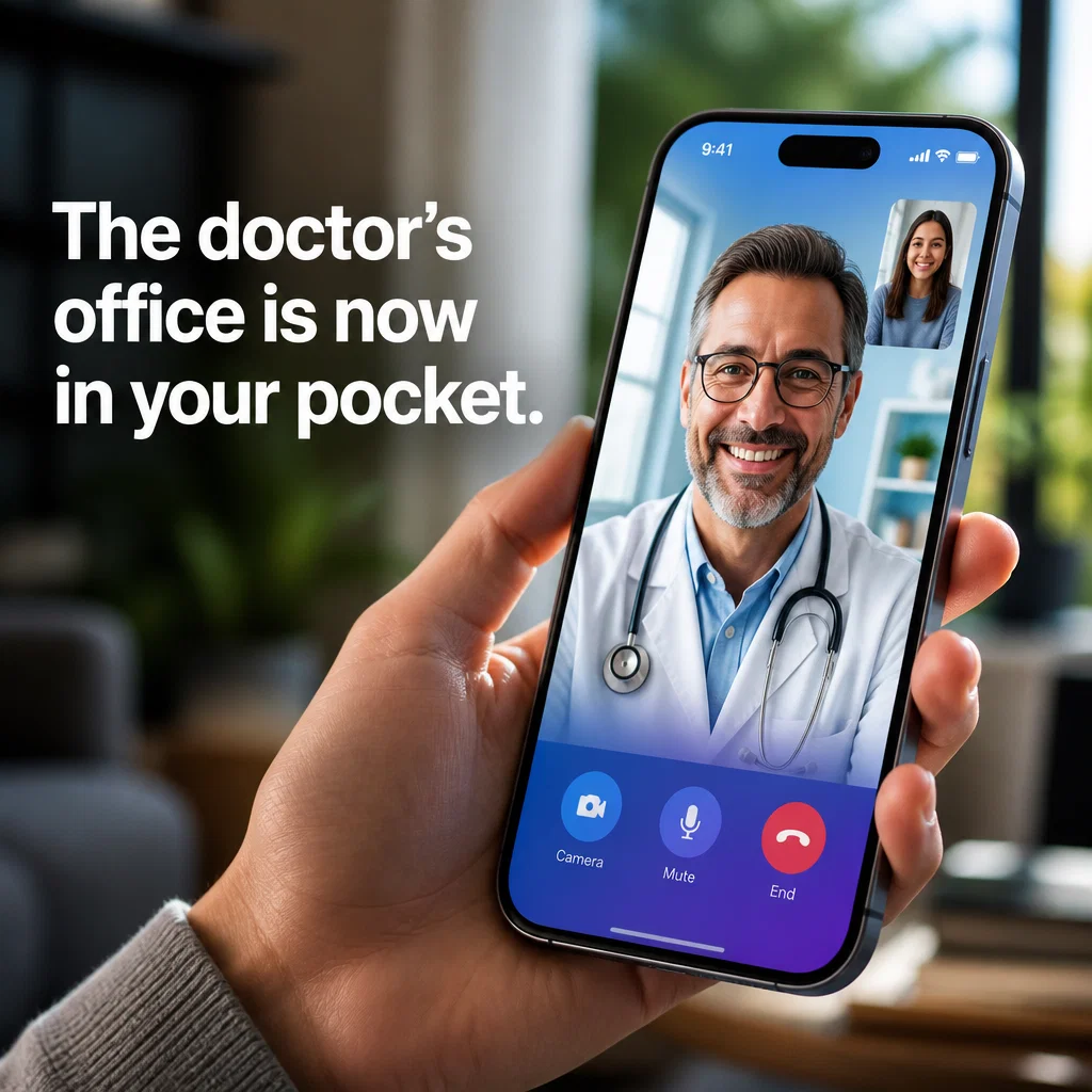 Aetna ad concept example: The Virtual Exam Room