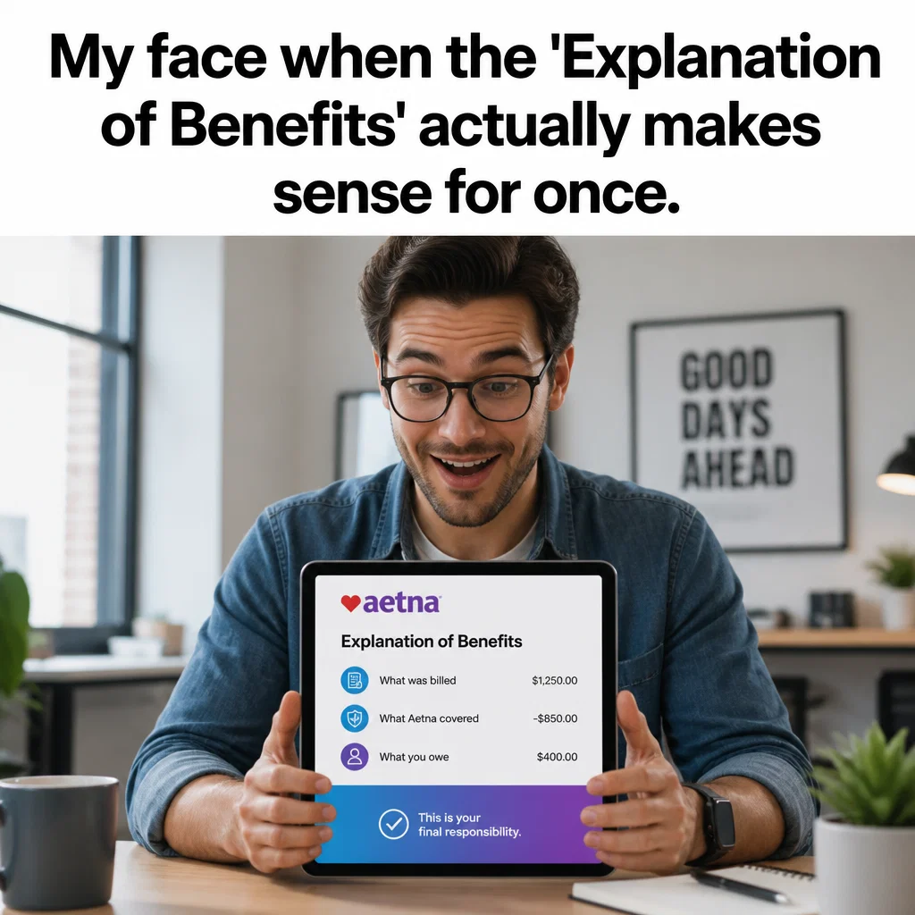 Aetna meme ad example: The Benefit Explanation