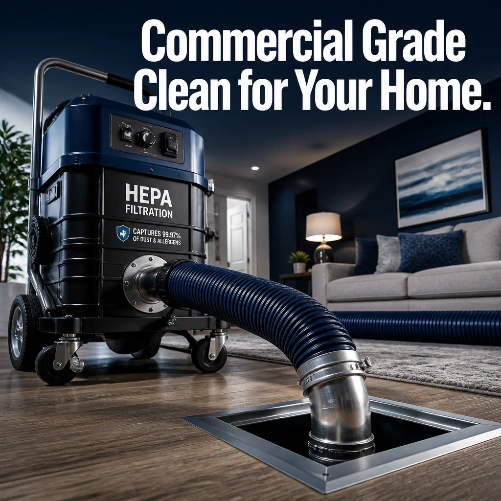 Air Duct Cleaning ad concept example: The HEPA Power