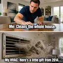 Air Duct Cleaning ad and meme examples