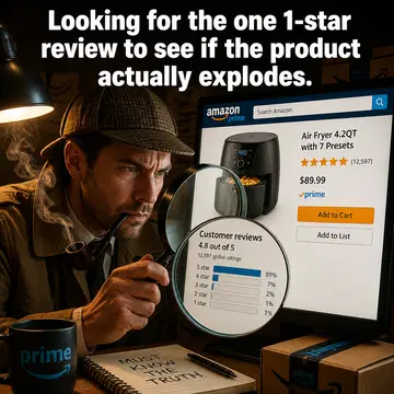 Amazon meme ad example: The Review Filter