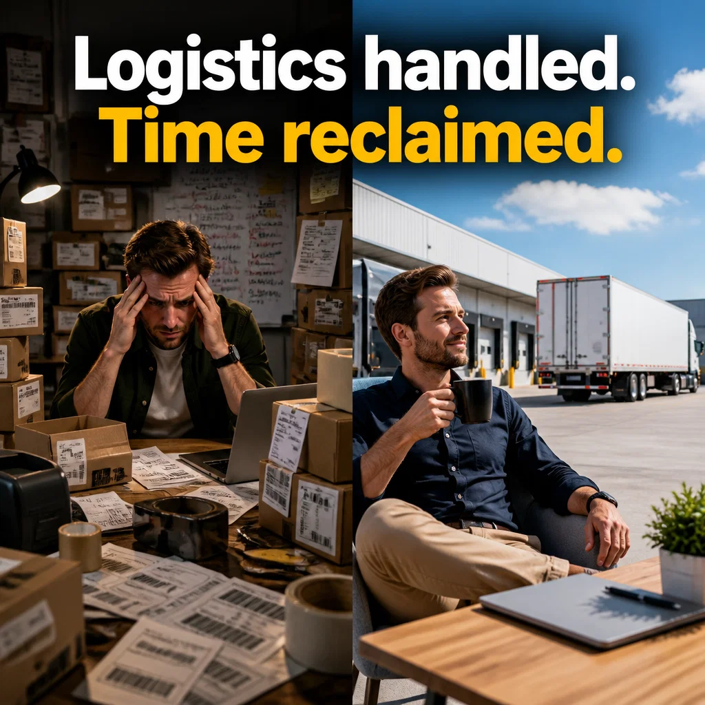Amazon Seller ad concept example: The Supply Chain Peace