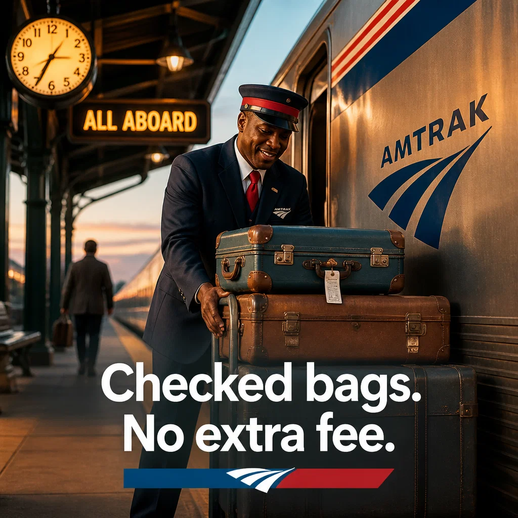 Amtrak ad concept example: Red Cap Assist
