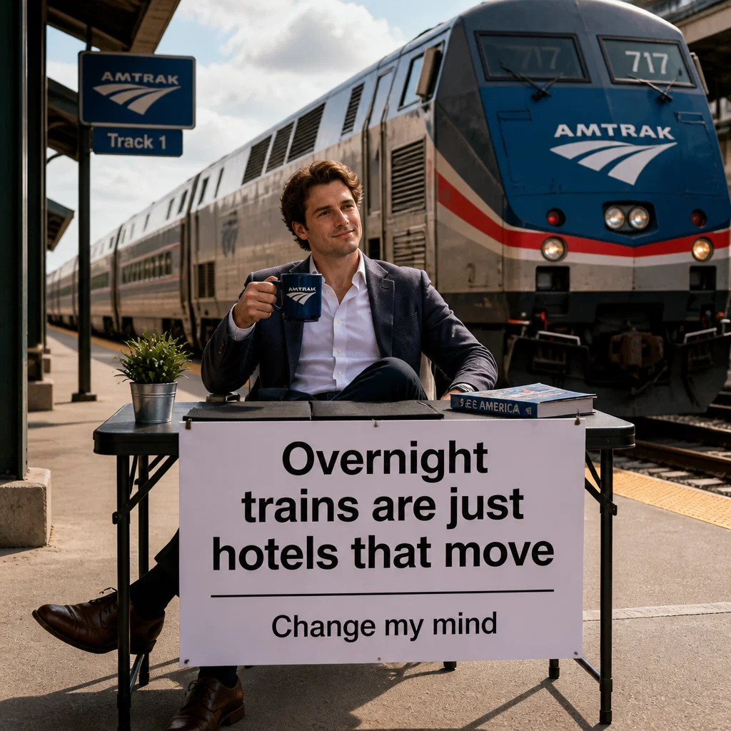 Amtrak meme ad example: Lake Shore Limited