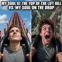 Amusement Park ad and meme examples
