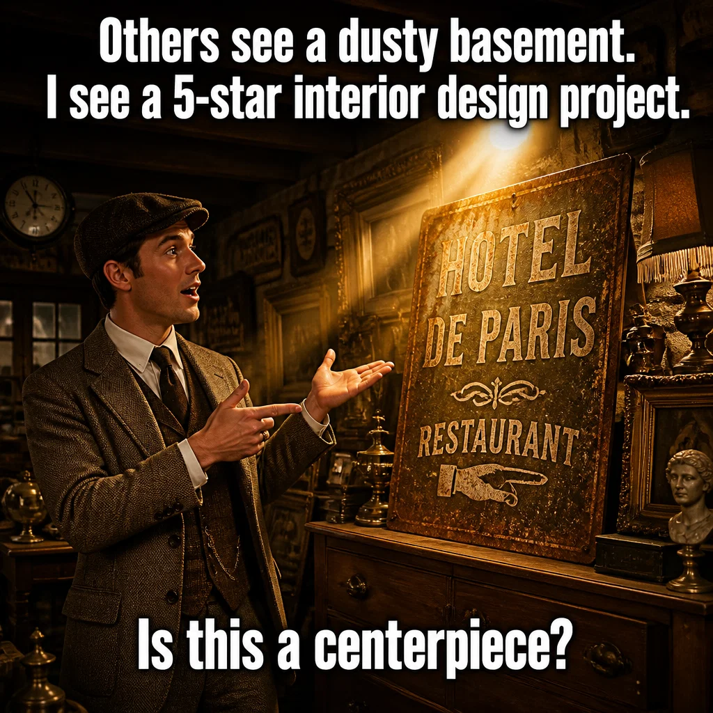 Antique Store meme ad example: It's Not Clutter