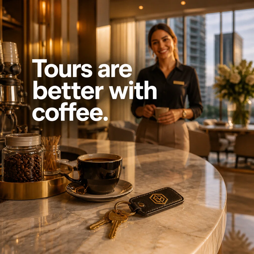 Apartment ad concept example: The Leasing Suite Experience