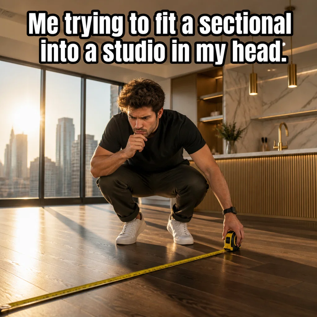 Apartment meme ad example: Floor Plan Reality