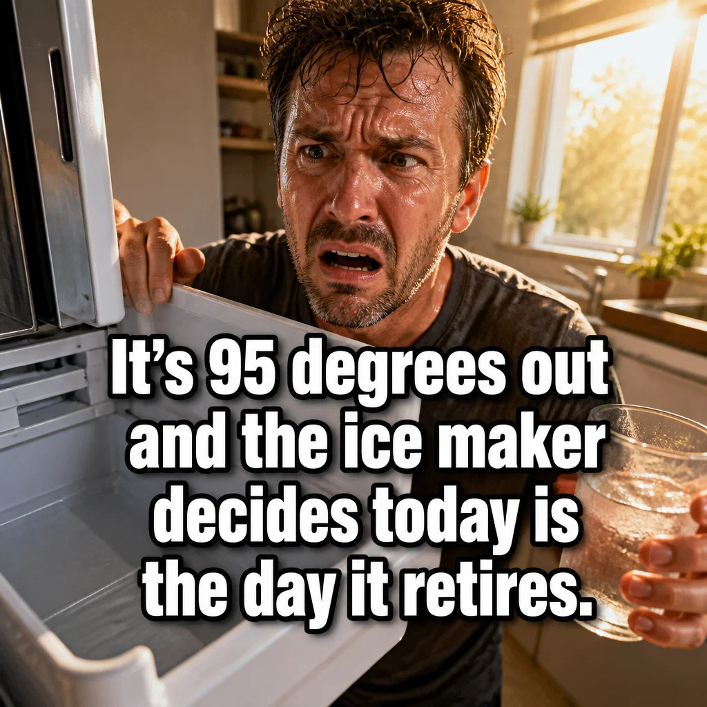 Appliance Repair meme ad example: The Ice Maker Betrayal