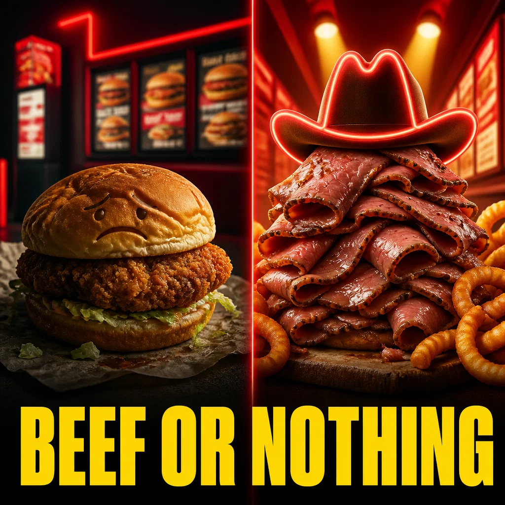 Arby's meme ad example: Beef or Nothing