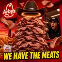 Arby's ad and meme examples