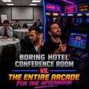 Arcade ad and meme examples
