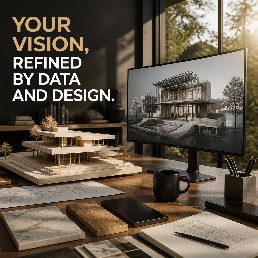 Architect ad concept example: The Architect's Workspace