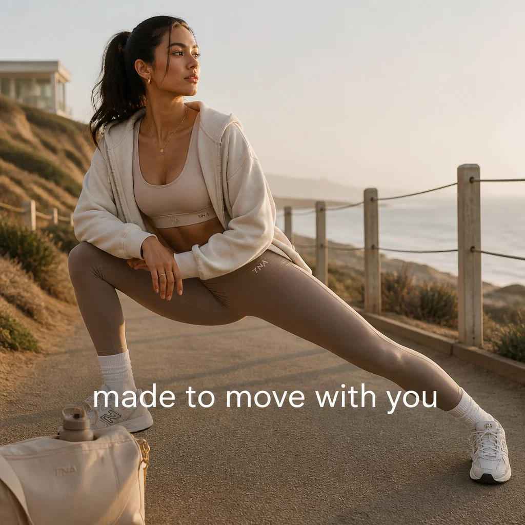 Aritzia ad concept example: TNA Active Reset