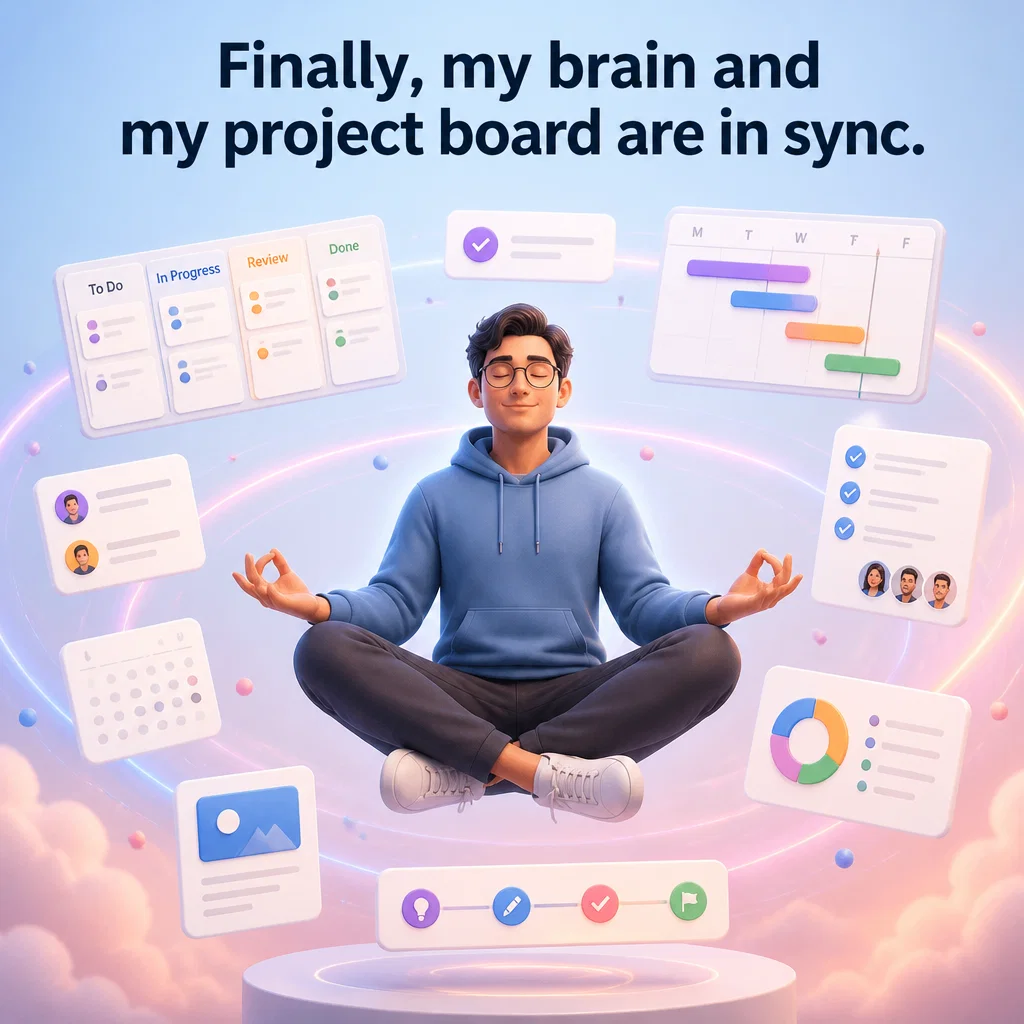 Asana meme ad example: The Flow State