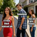 Asphalt Paving ad and meme examples