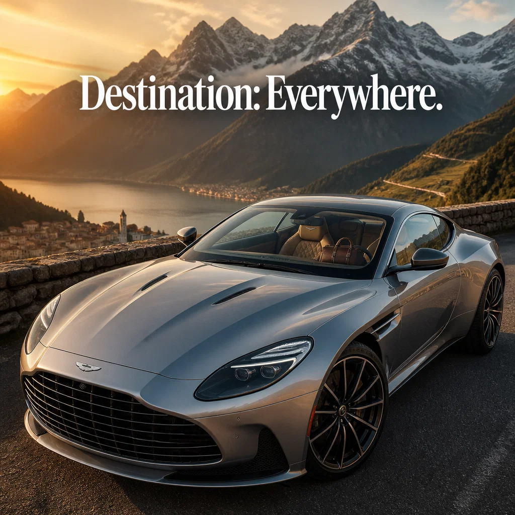 Aston Martin ad concept example: The Grand Tourer