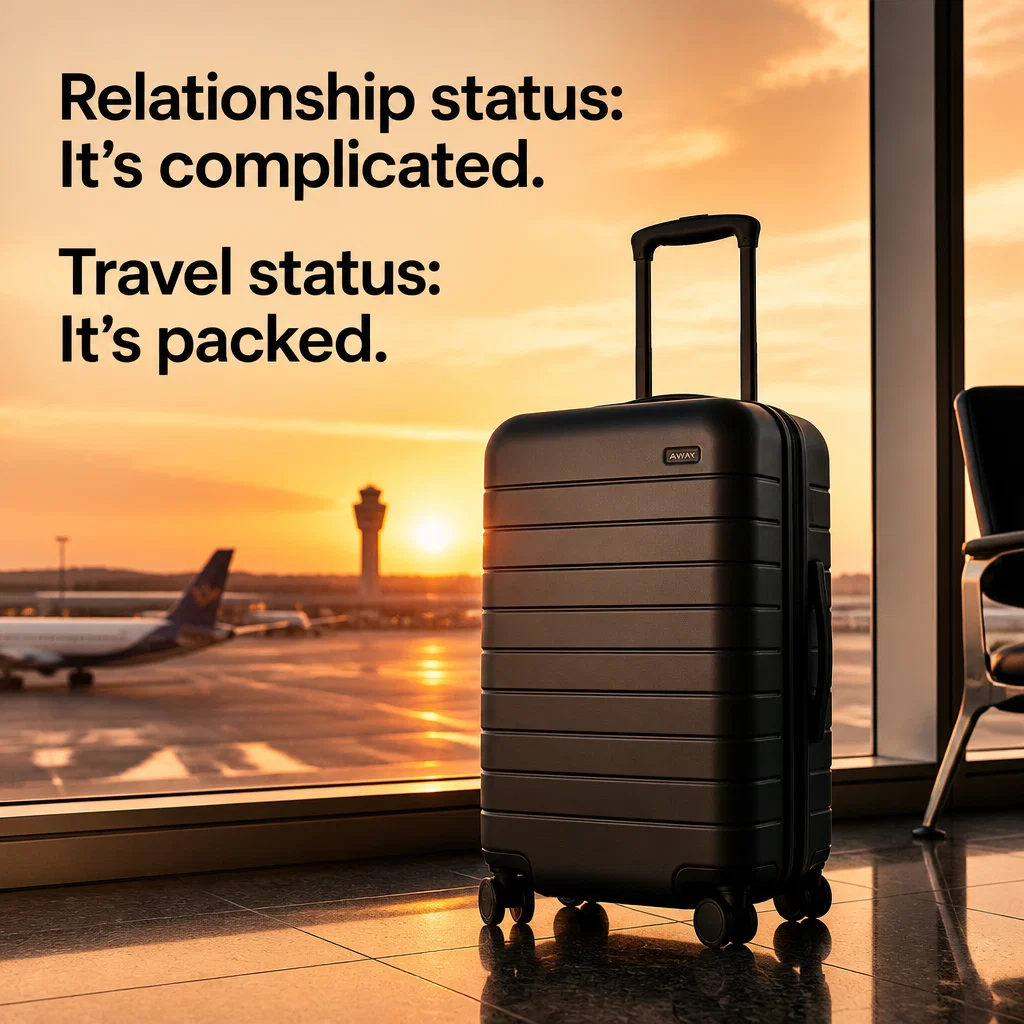 Away meme ad example: Relationship Status