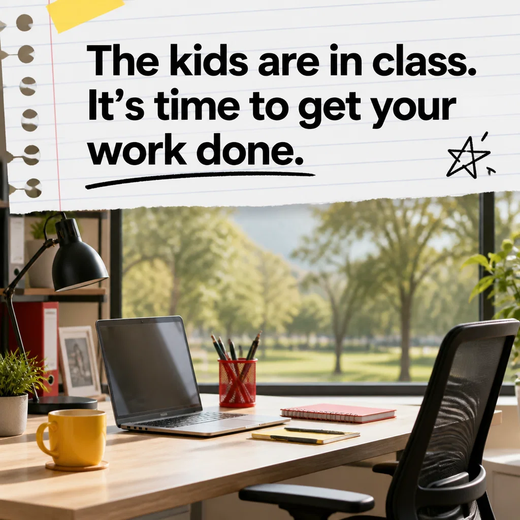 Back to School ad concept example: The Quiet Co-working