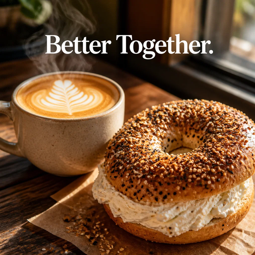 Bagel Shop ad concept example: The Coffee Connection