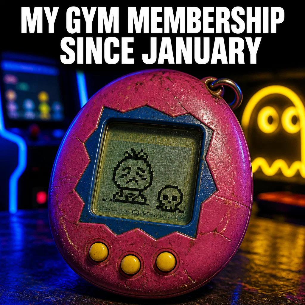 Bandai Namco meme ad example: Tamagotchi Neglect
