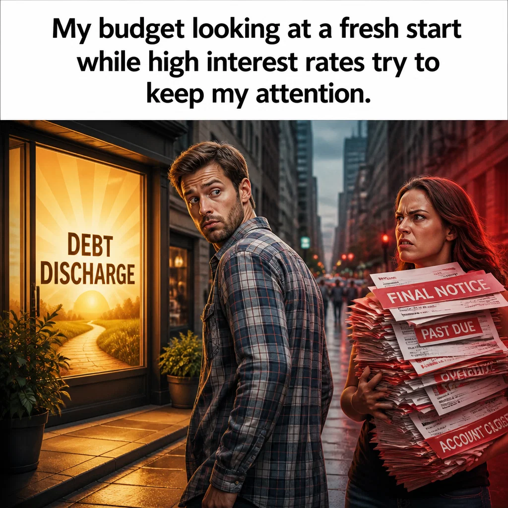 Bankruptcy Attorney meme ad example: The Distracted Debtor
