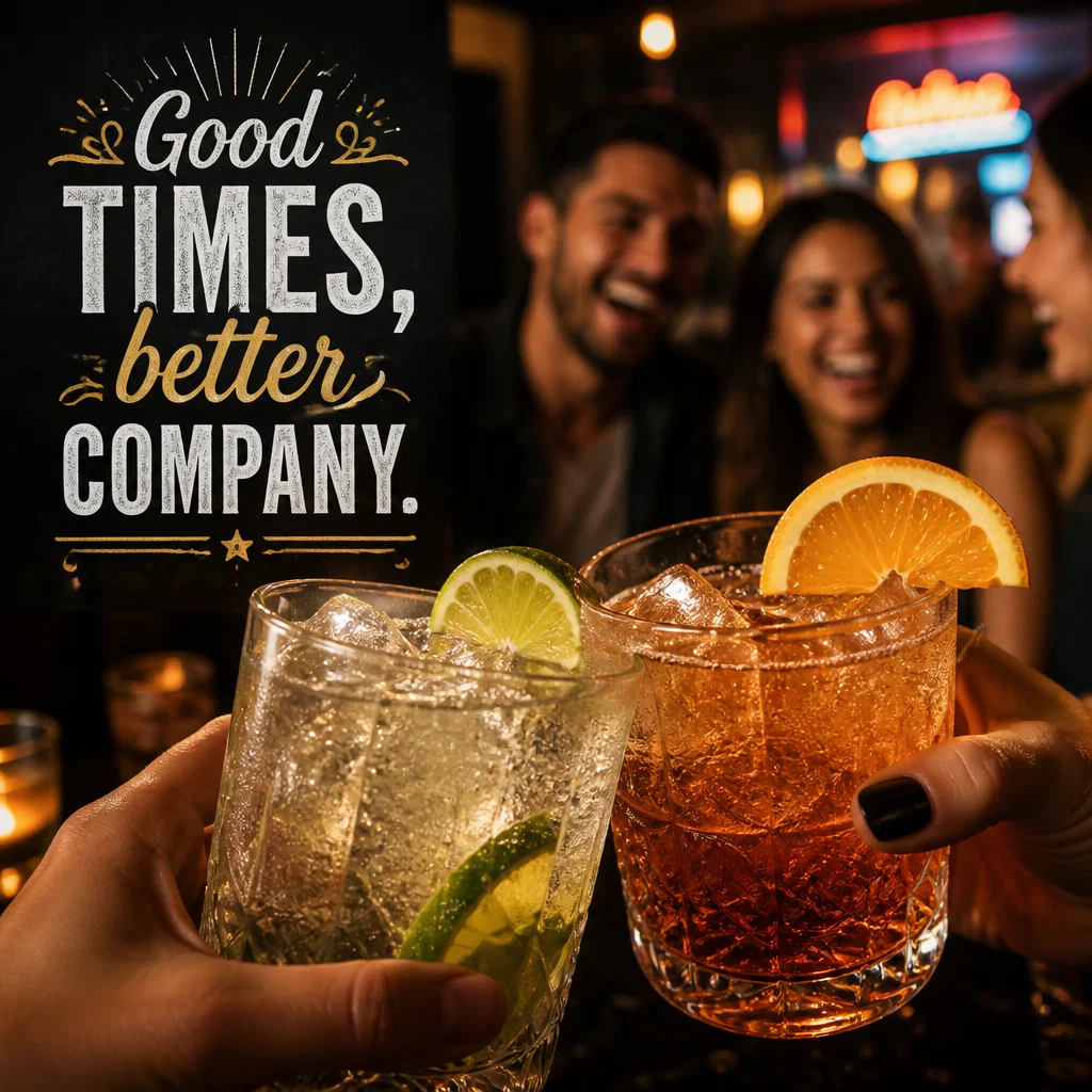 Bar ad concept example: The Social Spark