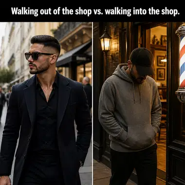 Barbershop meme ad example: The Confidence Shift