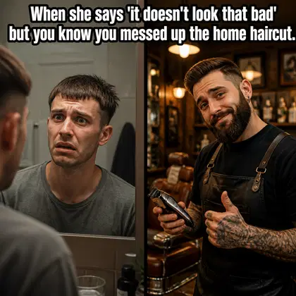 Barbershop meme ad example: The Recovery Mission
