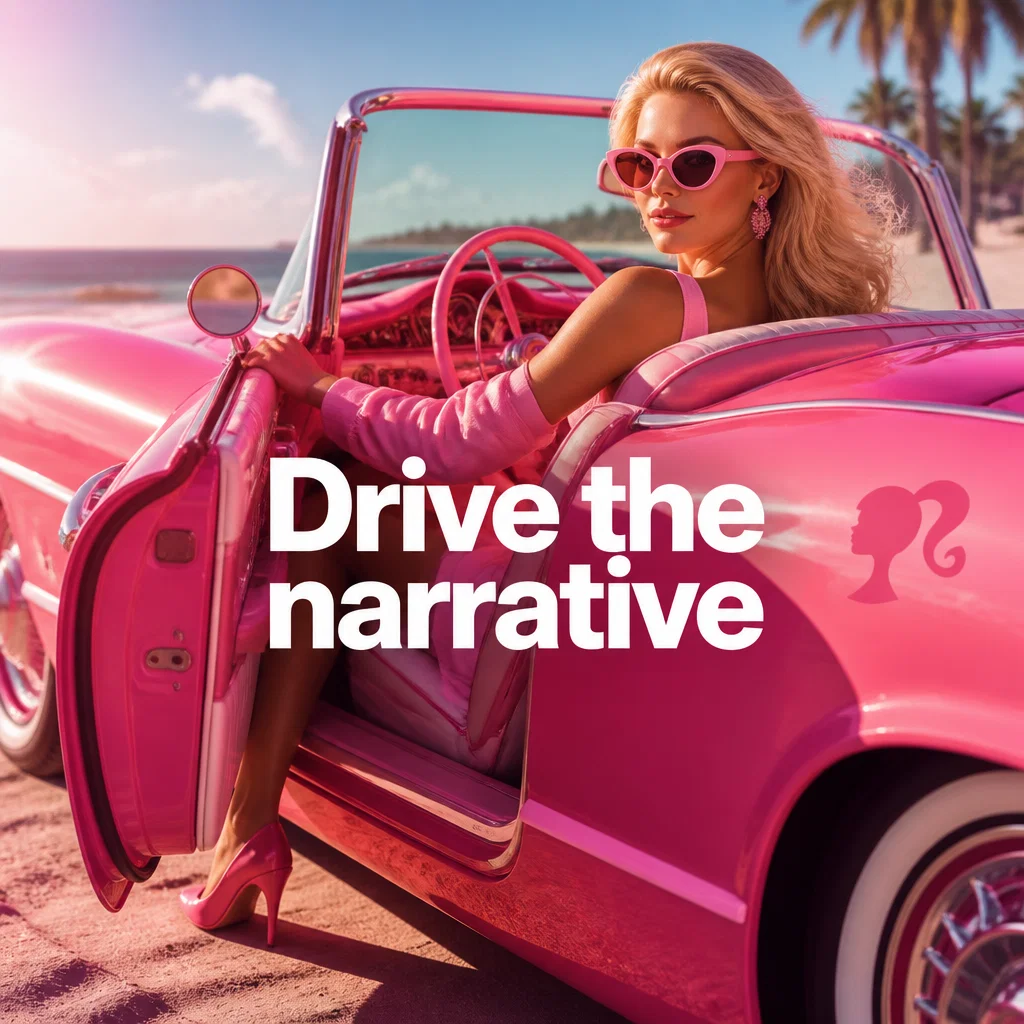 Barbie ad concept example: Convertible Still