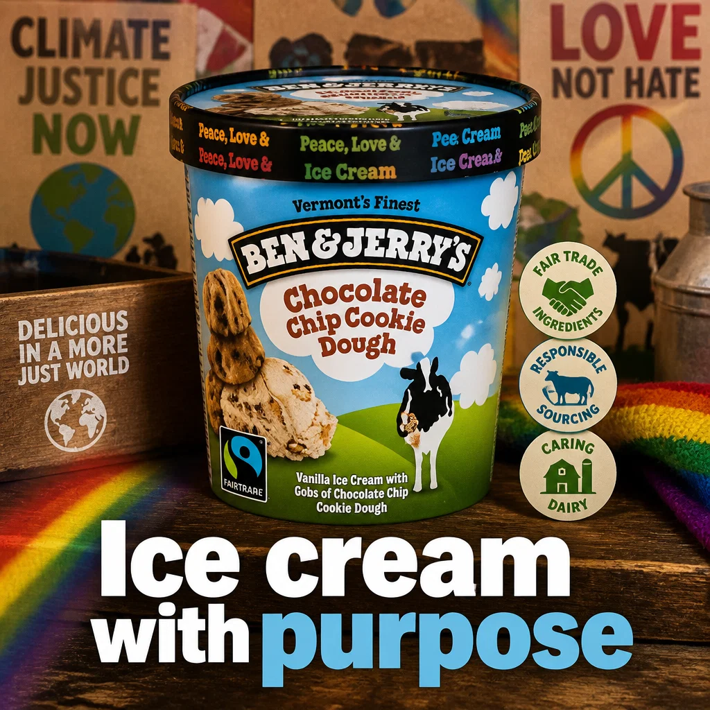 Ben & Jerry's ad concept example: Social Mission Pint