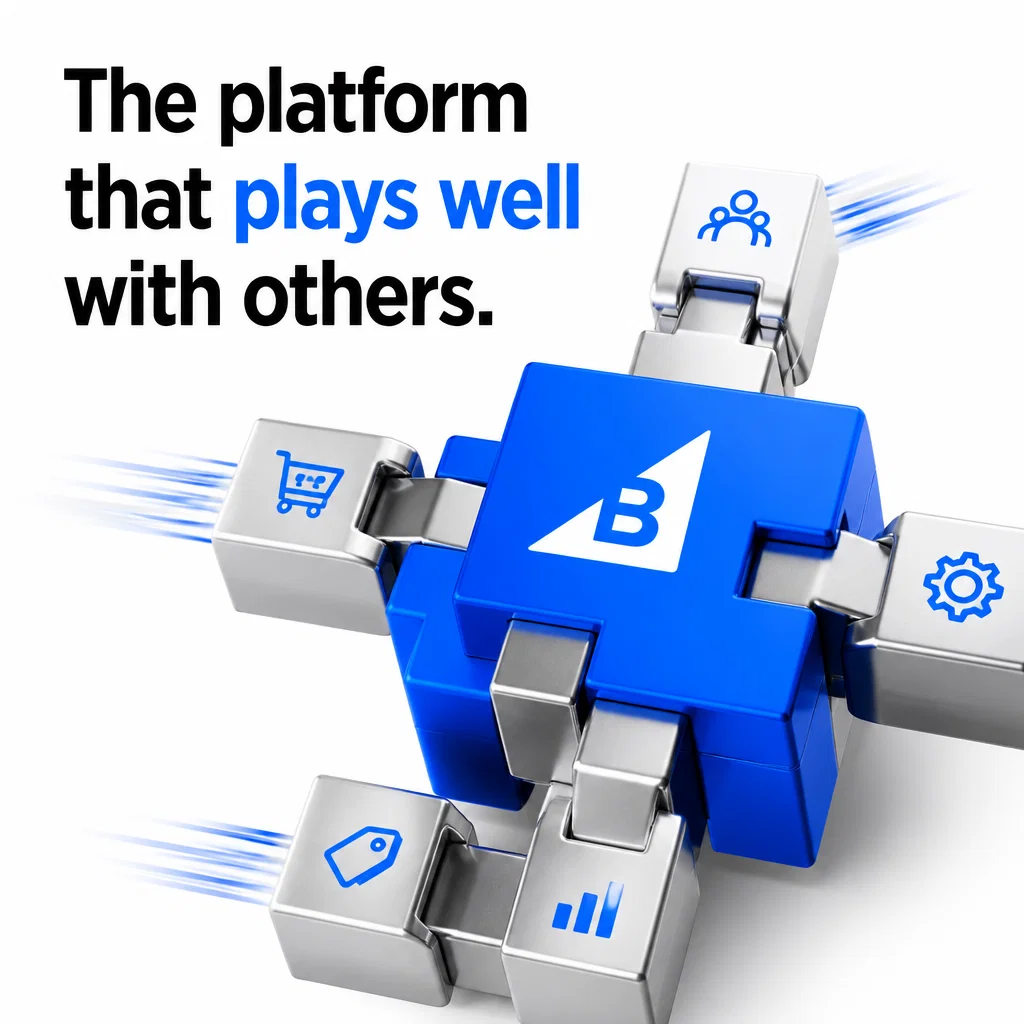 BigCommerce ad concept example: The Open SaaS Advantage