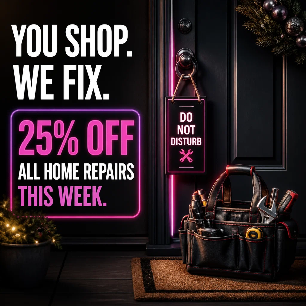 Black Friday ad concept example: The Calm After