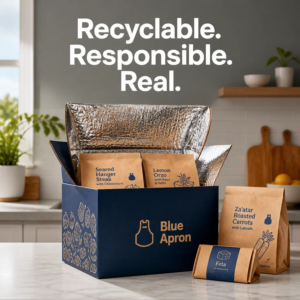 Blue Apron ad concept example: The Sustainability Flex