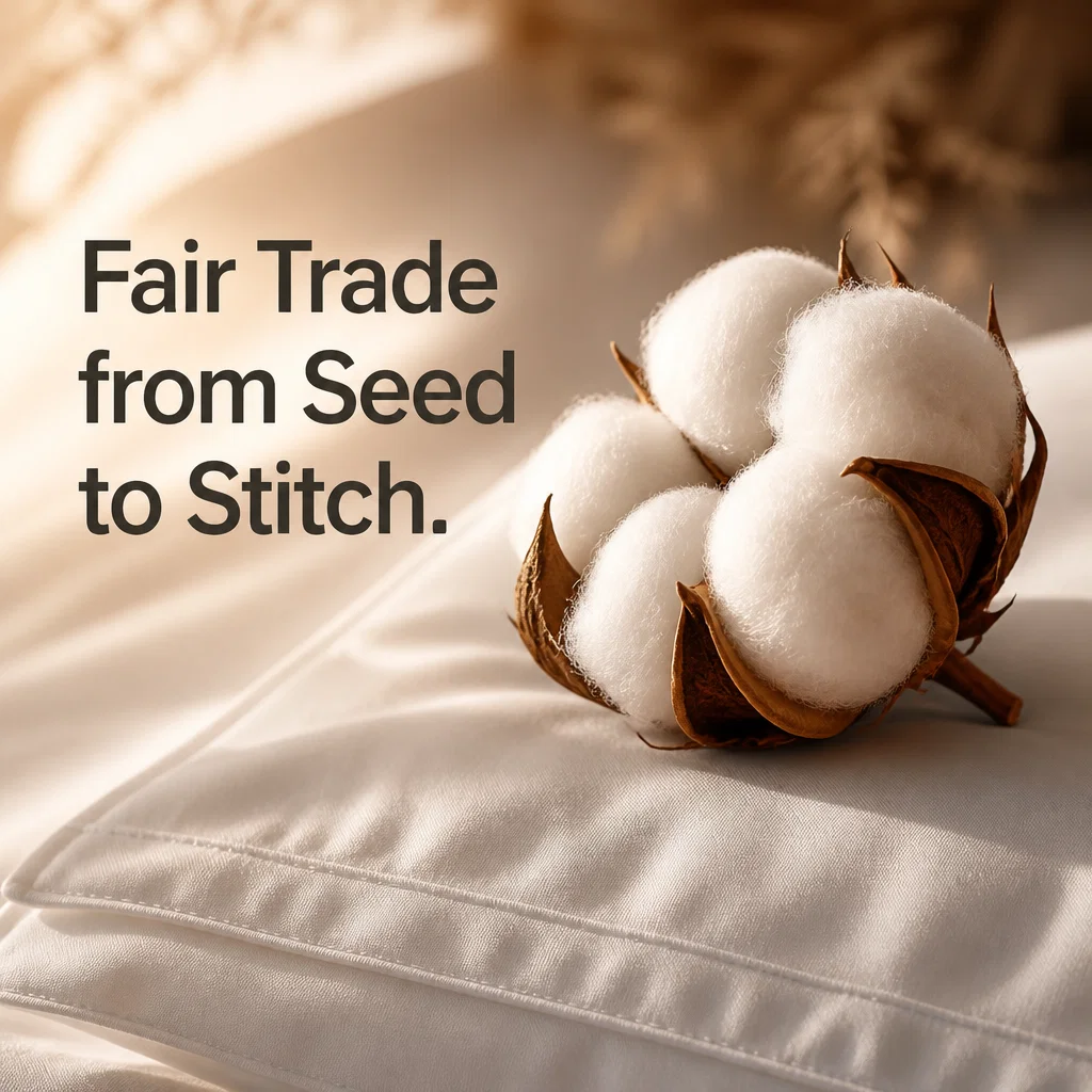 Boll & Branch ad concept example: The Ethical Thread