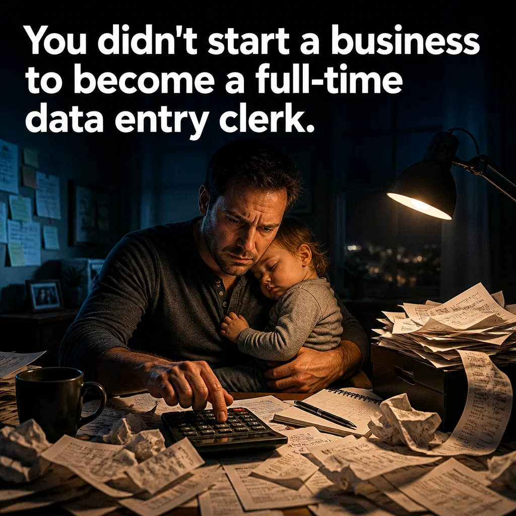 Bookkeeping ad concept example: The Midnight Oil