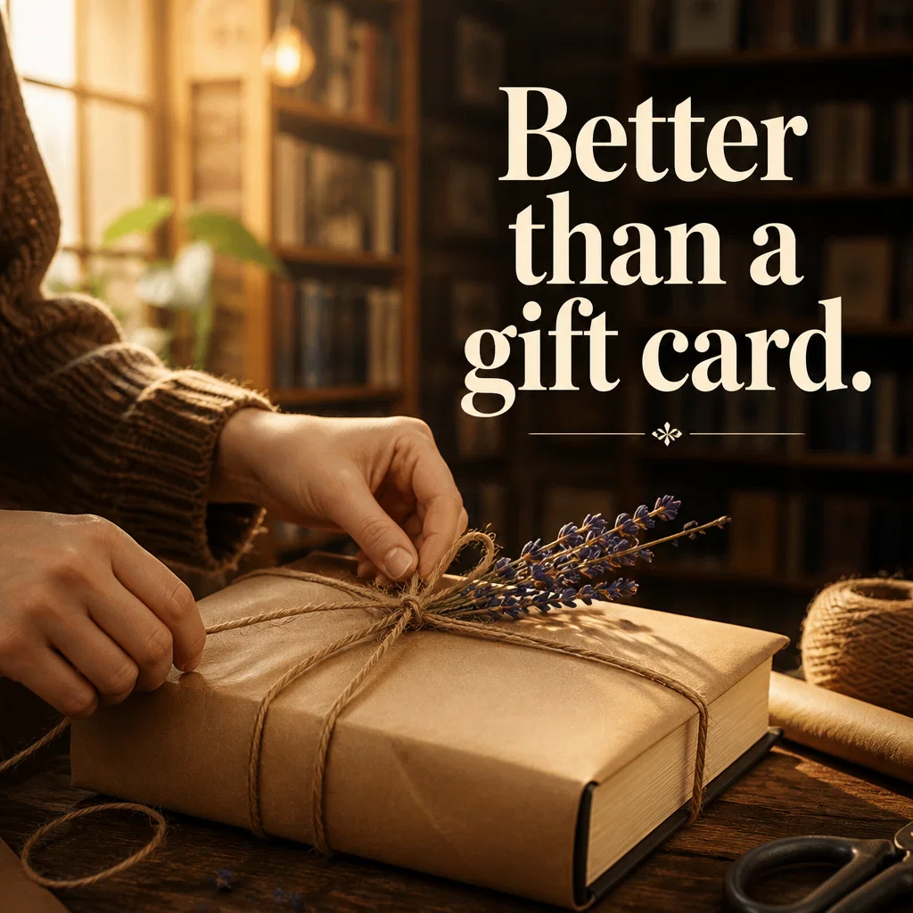 Bookstore ad concept example: The Gift of Discovery