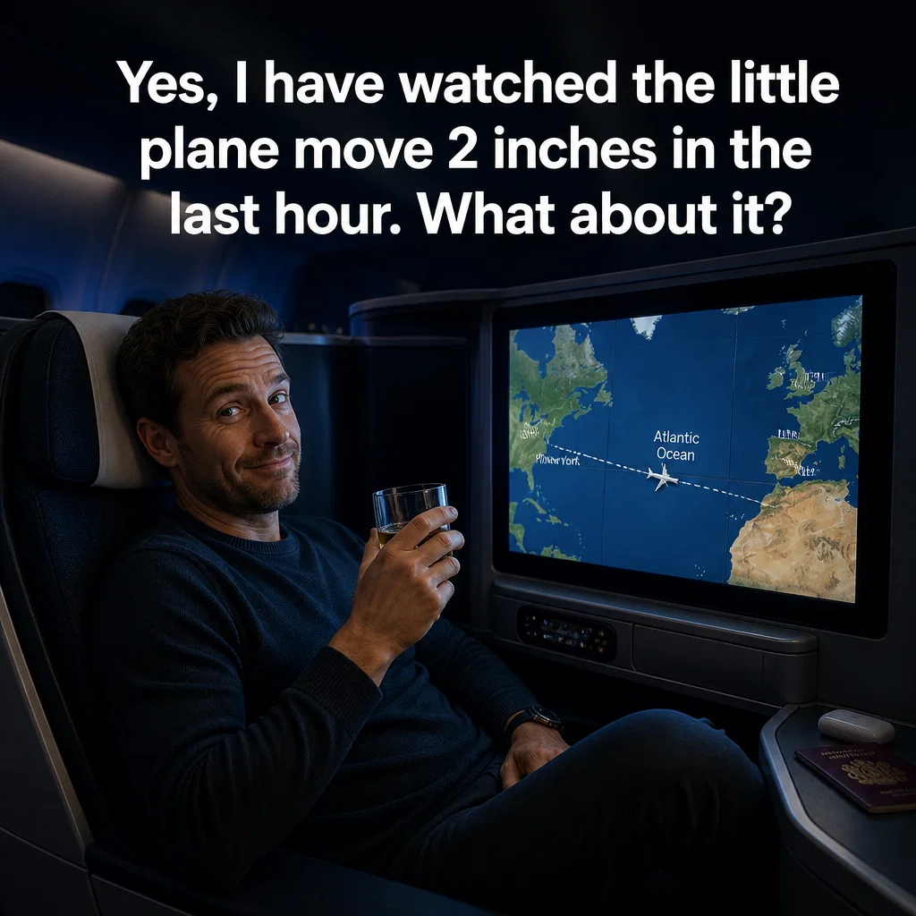 British Airways meme ad example: The Flight Map Watcher