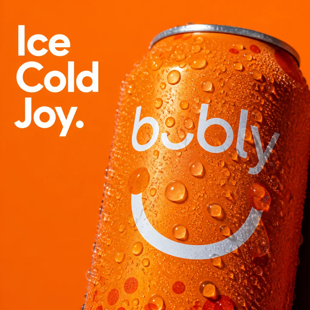 Bubly ad concept example: Macro Condensation