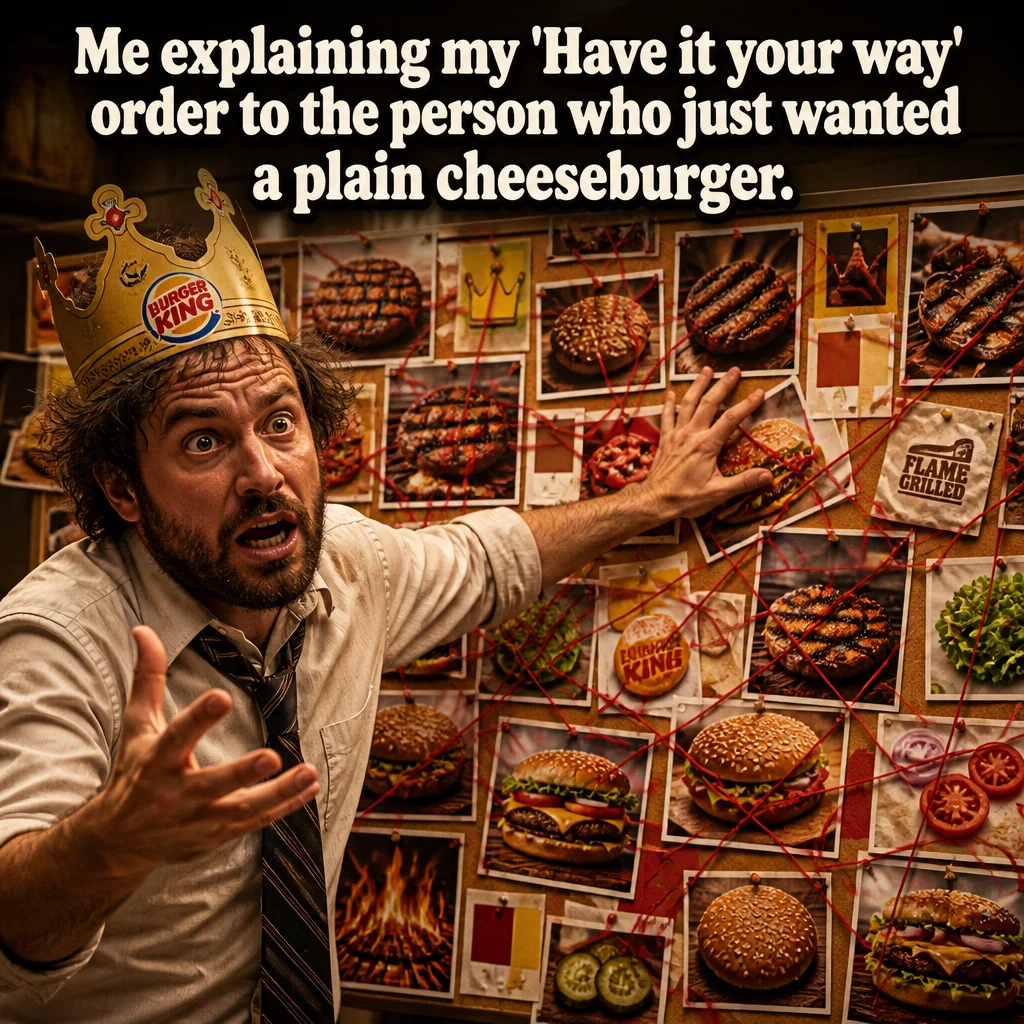 Burger King meme ad example: Customization Struggle