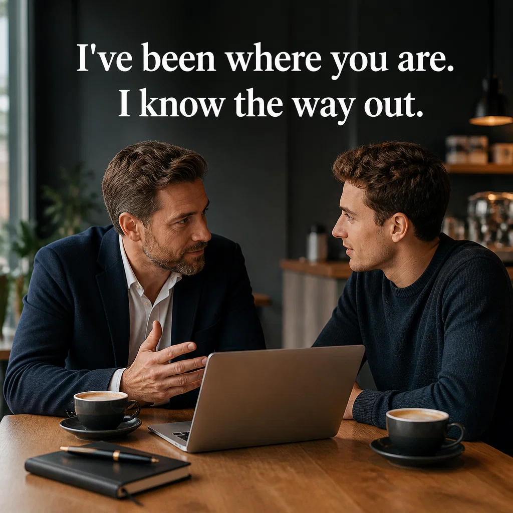 Business Coach ad concept example: The Mentorship Bridge