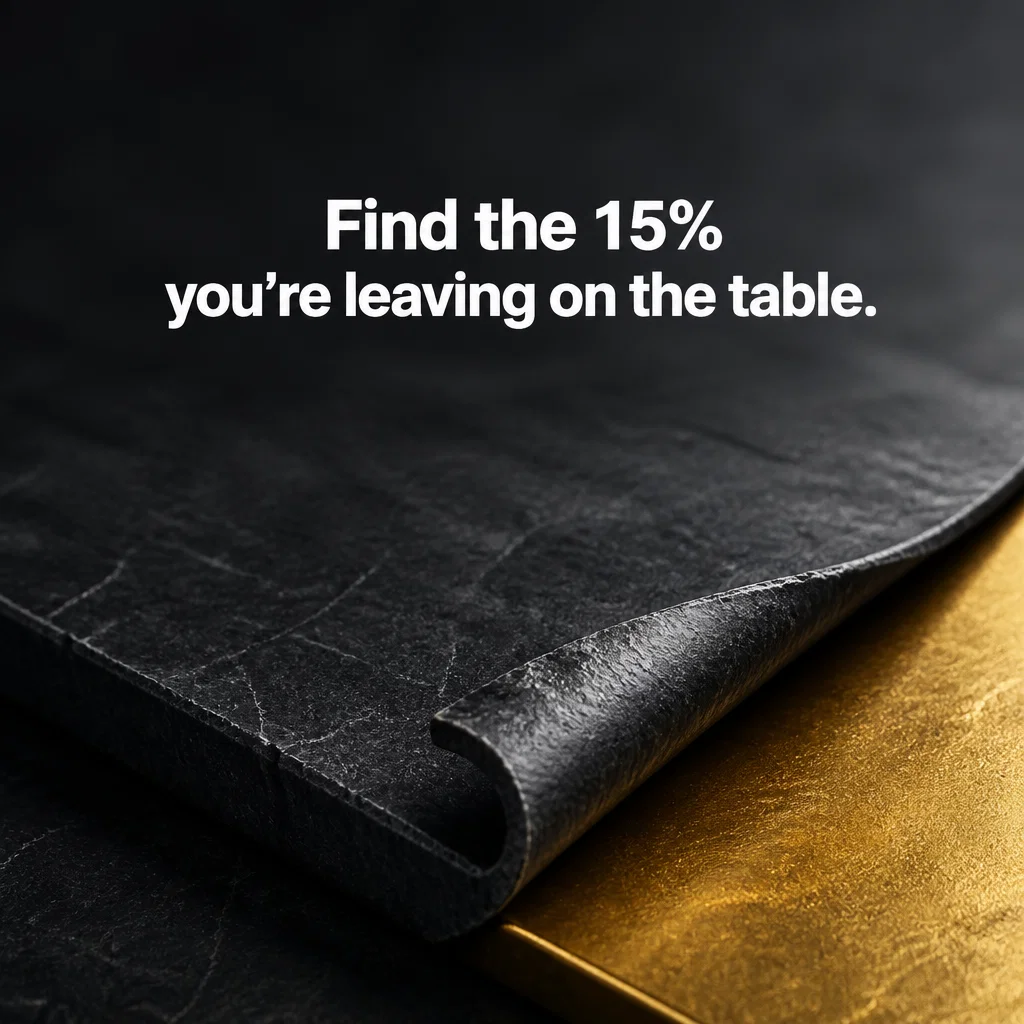 Business Consultant ad concept example: The Unseen Margin