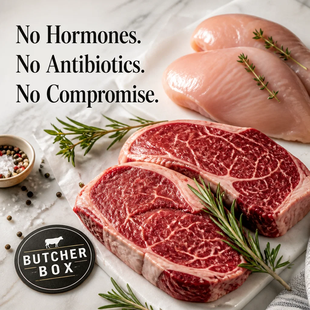 ButcherBox ad concept example: The Clean Counter