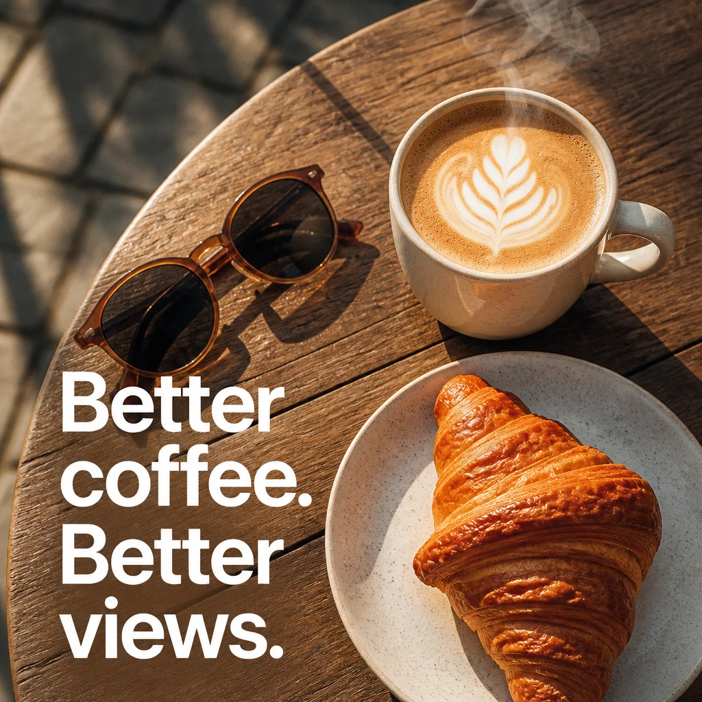 Cafe ad concept example: The Al Fresco Moment