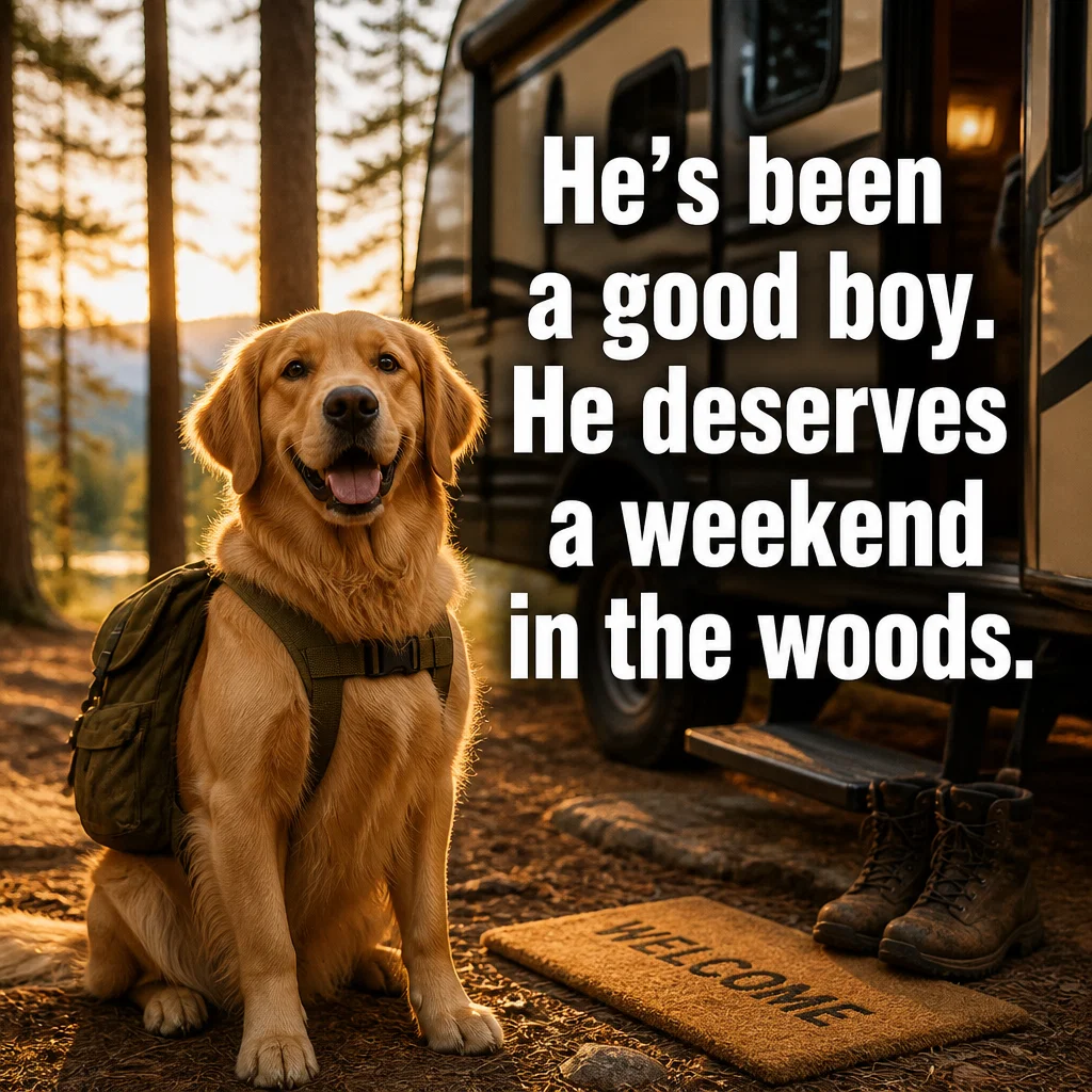 Campground ad concept example: The Dog's Vacation