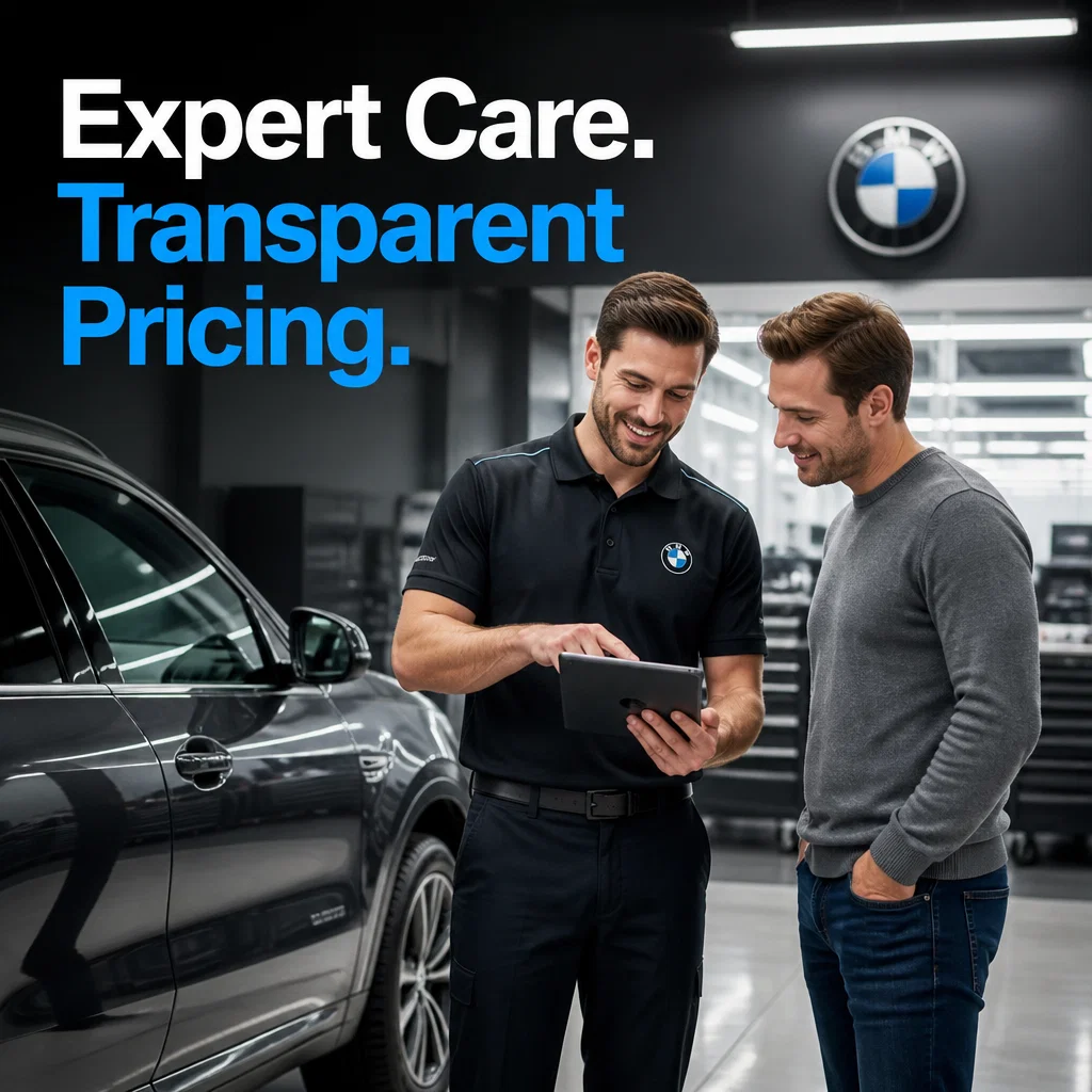 Car Dealership ad concept example: Trusted Service Bay