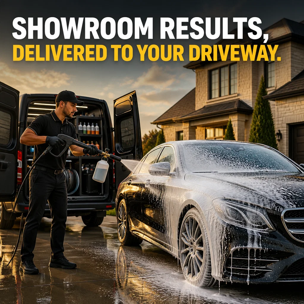 Car Detailing ad concept example: The Mobile Convenience