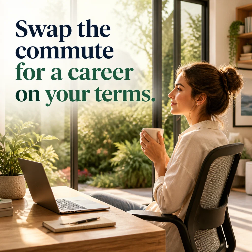 Career Coach ad concept example: The Remote Transition